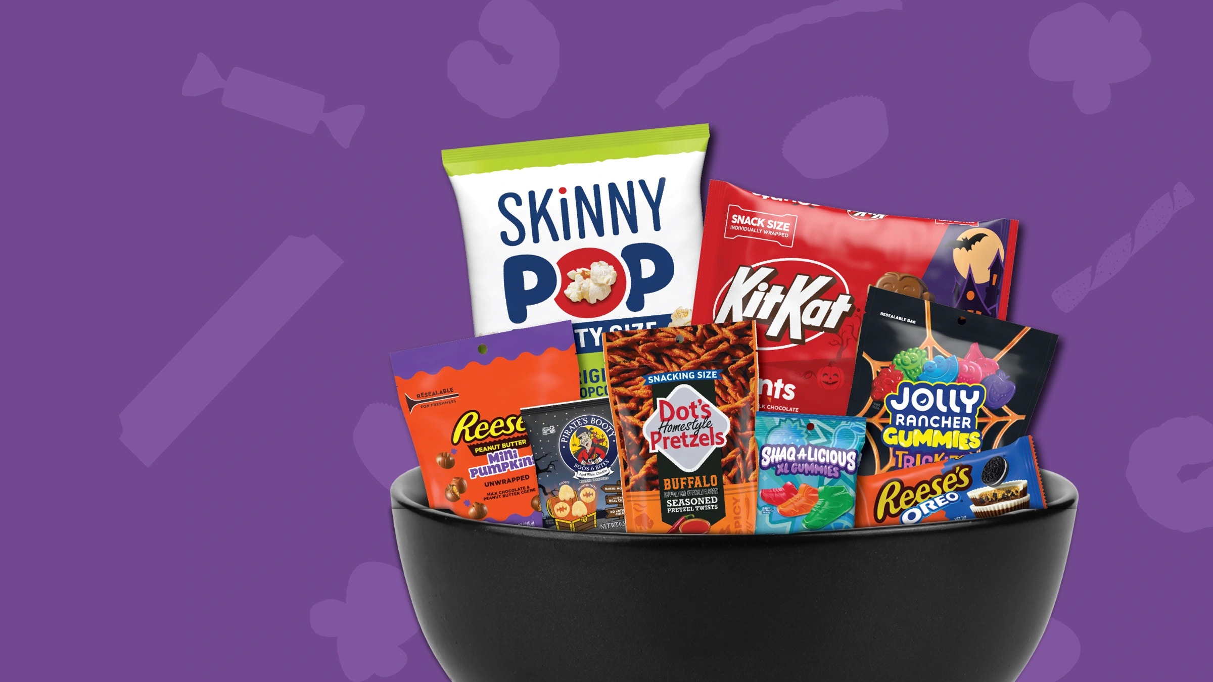Bowl of Hershey's Halloween products