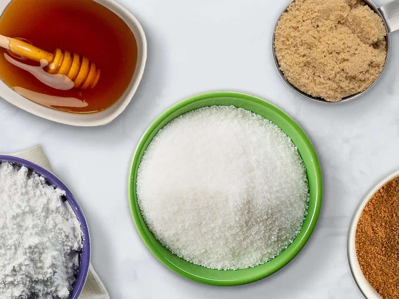 bowls of wet and dry ingredients for baking