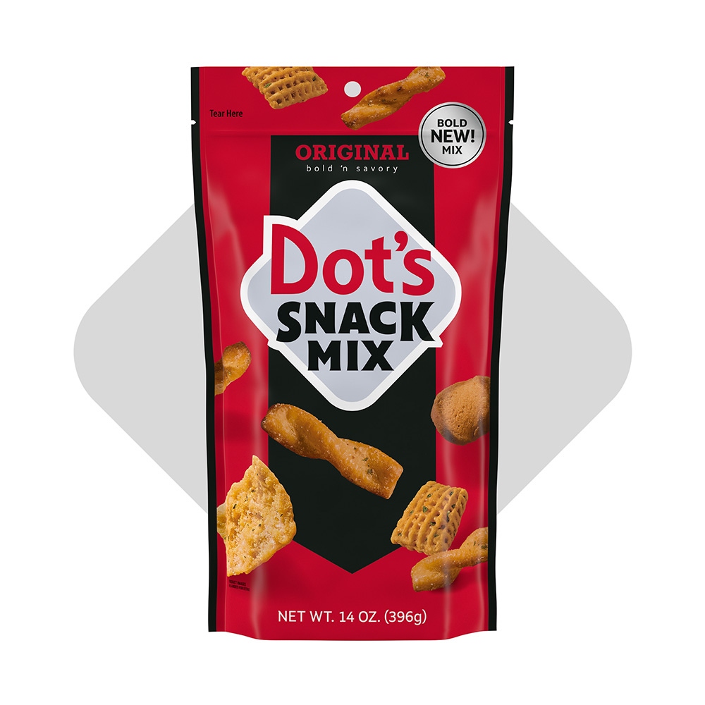 bag of dots homestyle pretzels original seasoned snack mix
