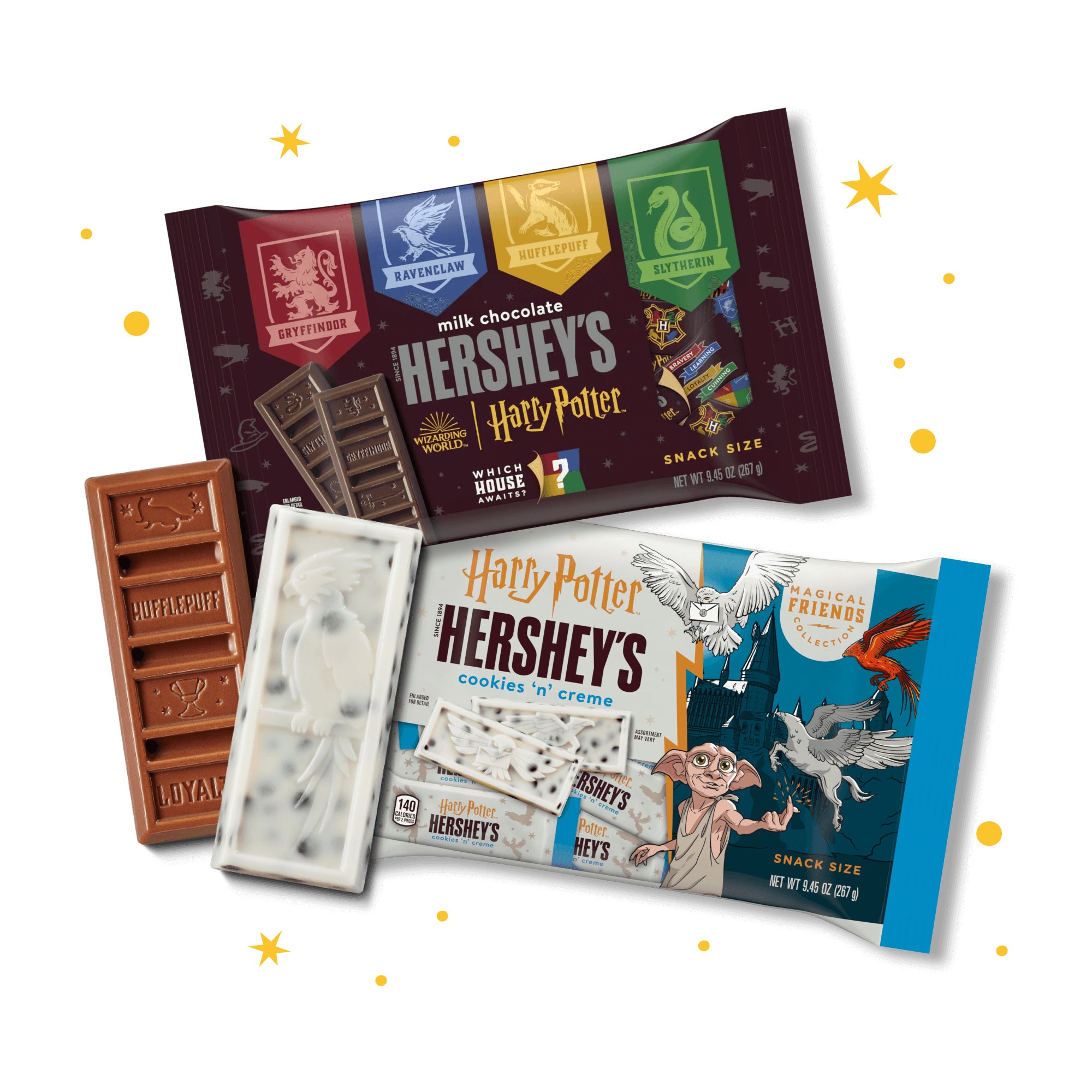 snakc size harry potter hershey chocolate candy bars