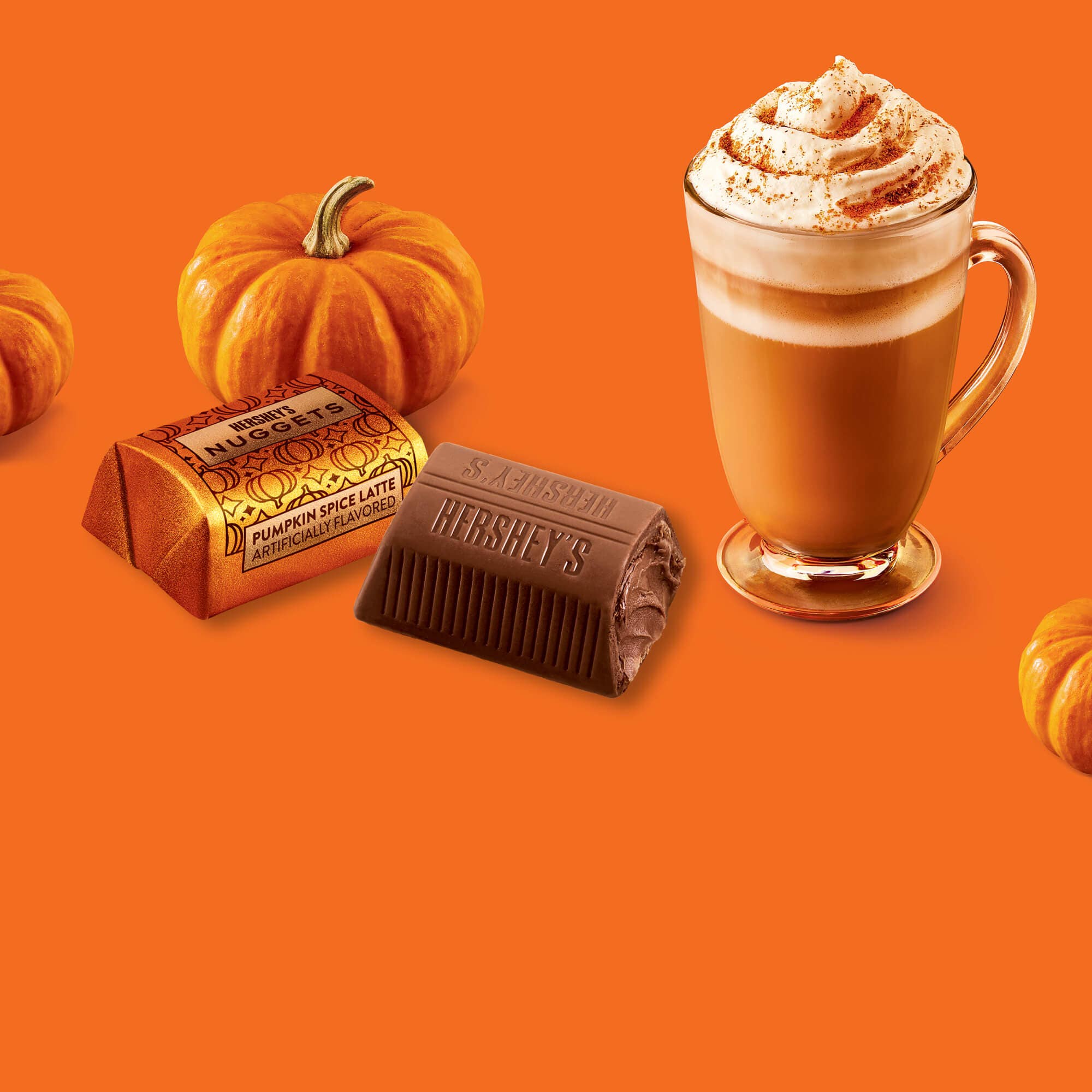 pumpkin spice flavored hershey nugets