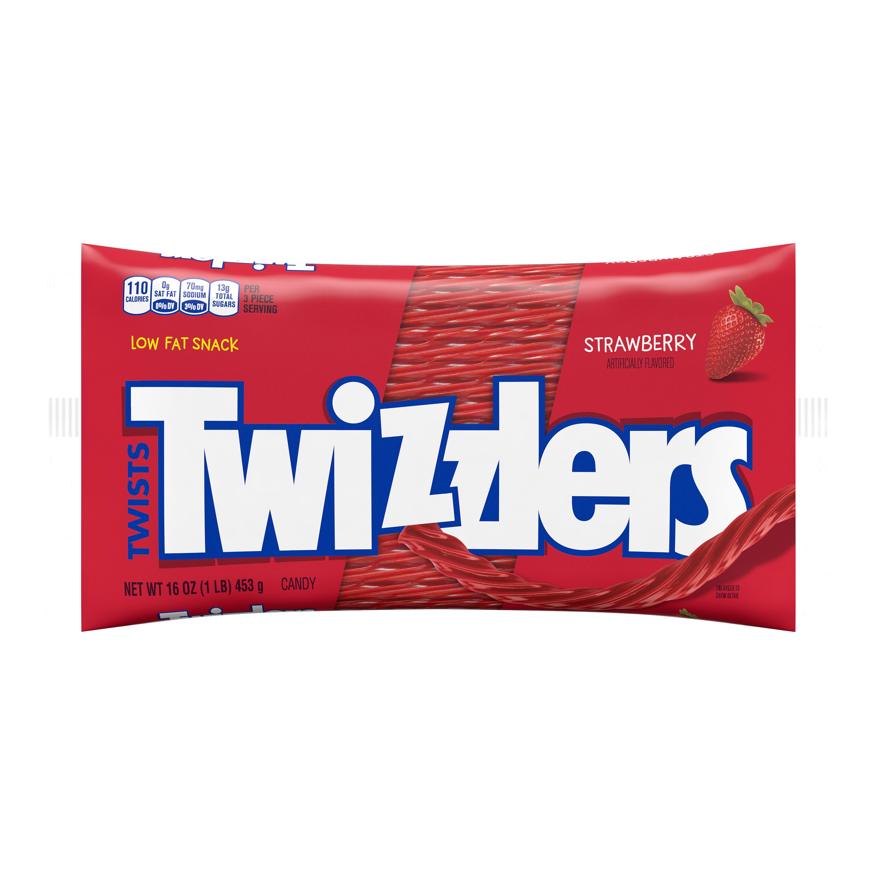 bag of twizzlers twists strawberry flavored candy