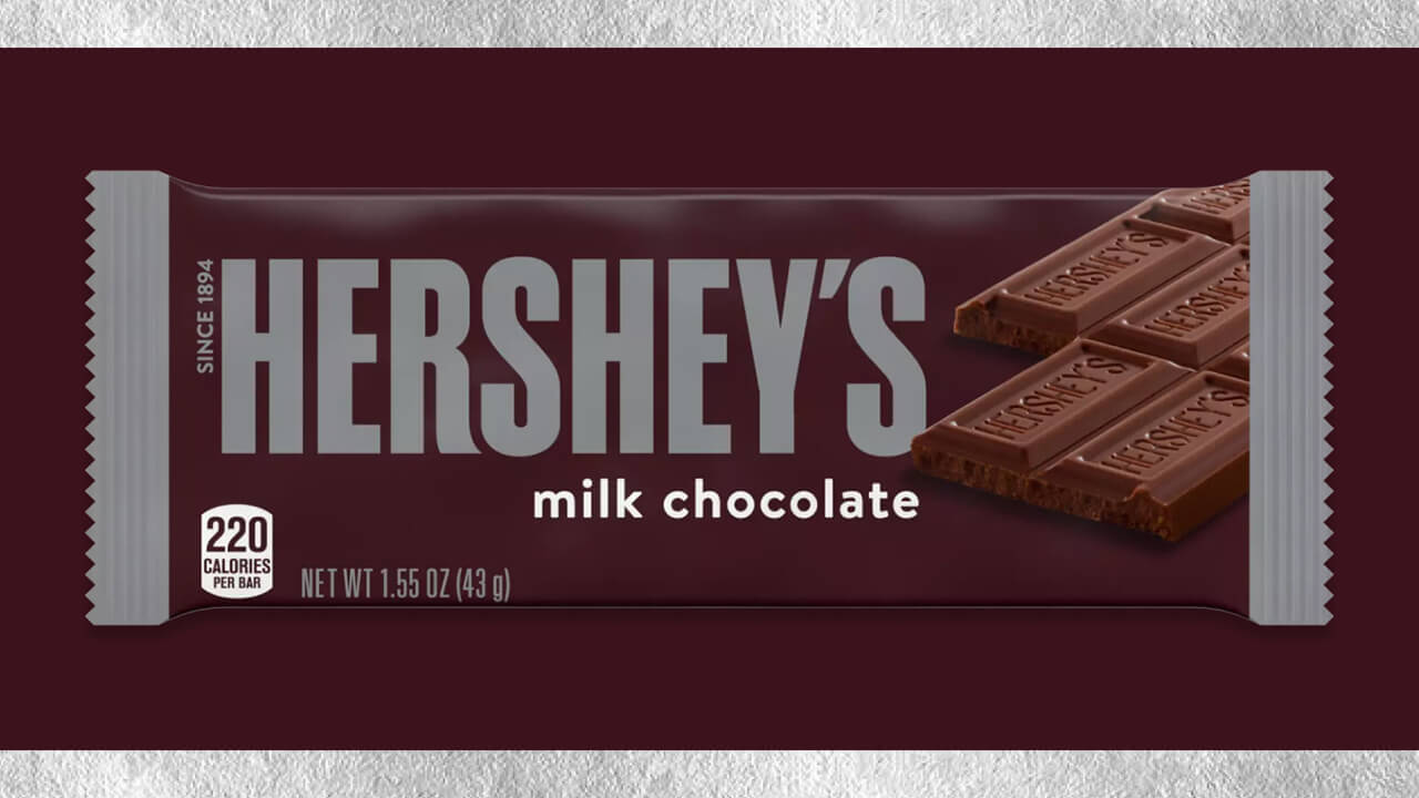 hershey milk chocolate candy bar