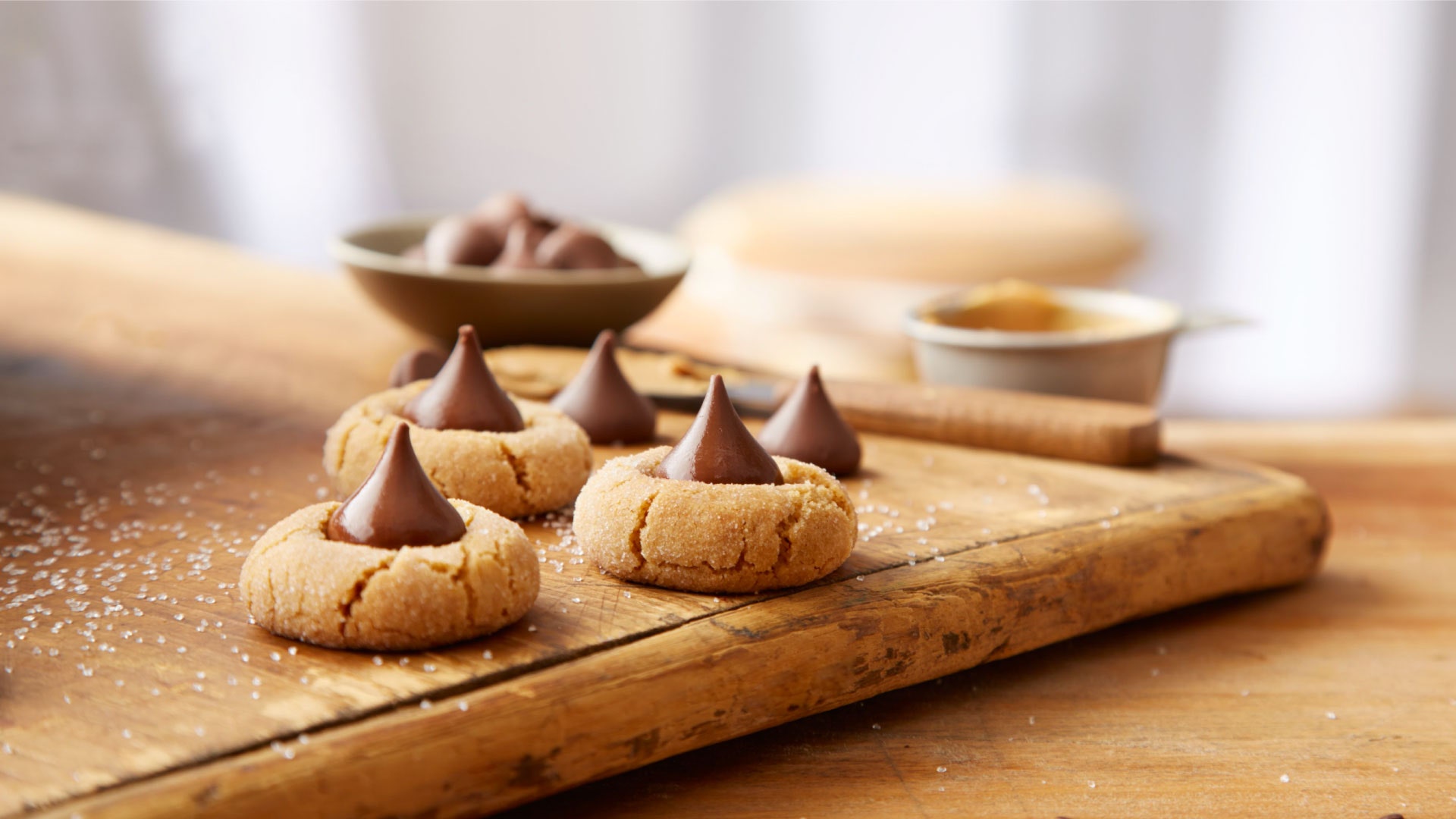 Gluten-Free Peanut Butter Blossom Cookies